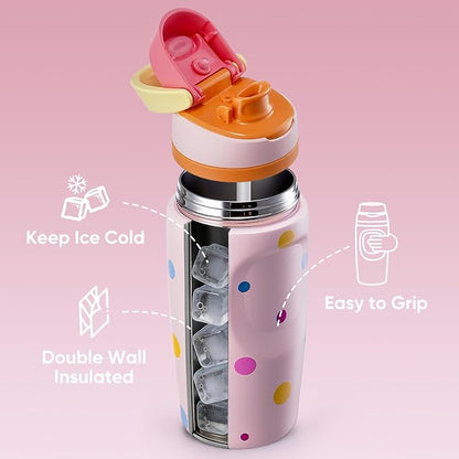 Fijinhom 16 oz Insulated Water Bottle, Stainless Steel Sports Water Bottle - Image 6