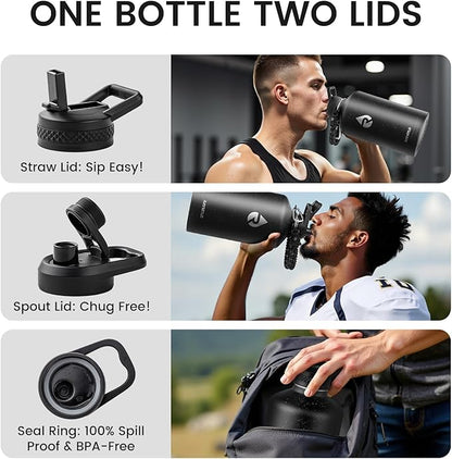 RAYMYLO 128oz Insulated Water Bottle, Triple Wall Vacuum Stainless Steel Water - Image 5