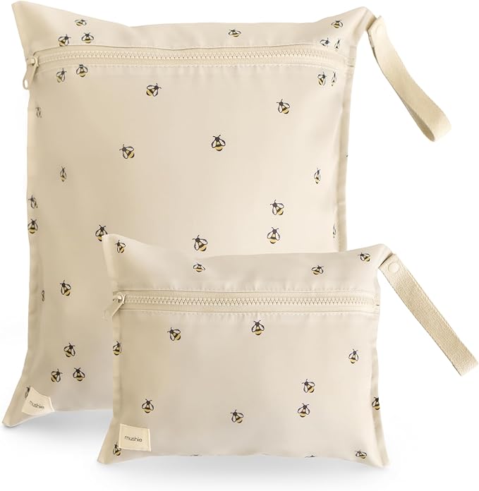 mushie Water Resistant Wet Bags | Large & Small Reusable Storage Bag by mushie