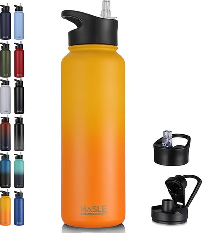 HASLE OUTFITTERS 40oz Stainless Steel Water Bottle, Vacuum Insulated Double by HASLEOUTFITTERS
