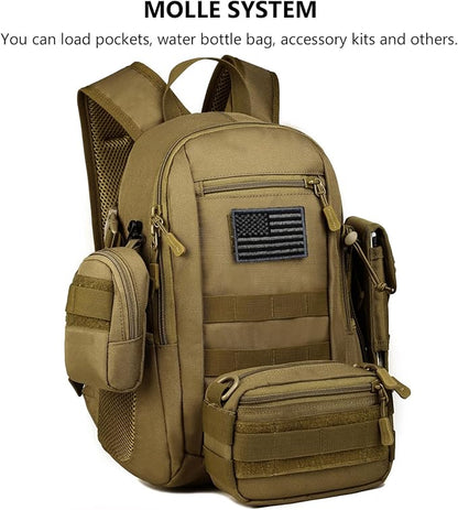 ArcEnCiel 10L/20L Mini X-Small Tactical Backpack MOLLE Daypack Gear Pack - Image 8