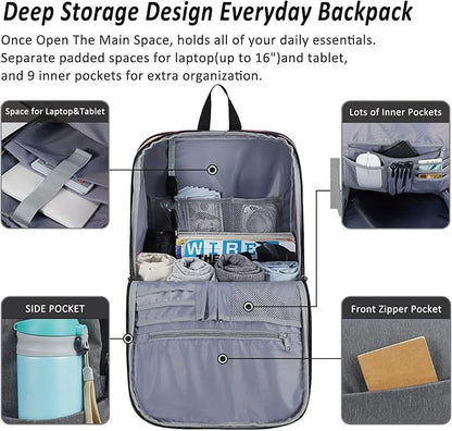 MAXTOP Deep Storage Laptop Backpack Business Anti-theft Backpacks College - Image 2