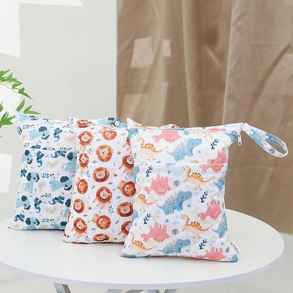 ALVA ALVABABY 2pcs Cloth Diaper Wet Dry Bags Waterproof Reusable - Image 5