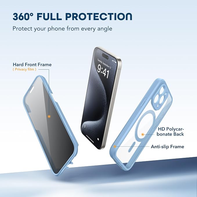 TIESZEN for iPhone 15 Pro Max Case, Compatible - Image 3