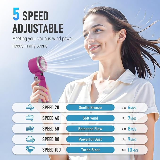 PlayHot Portable Handheld Turbo Fan - Image 3
