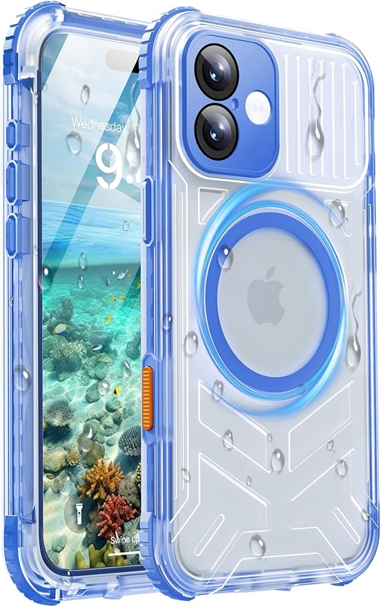 for iPhone 16 Waterproof Case by Haireca