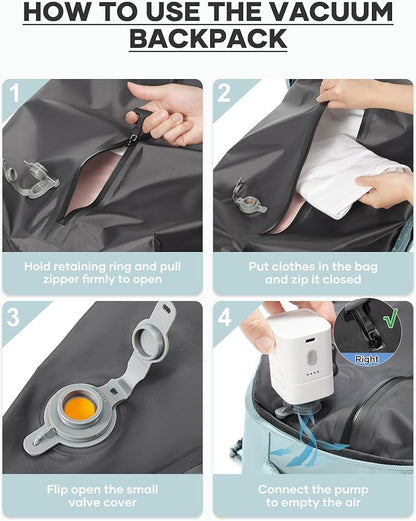 coofay Vacuum Backpack Travel - Image 3