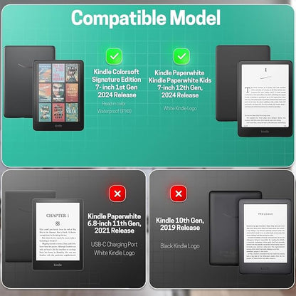 TNP Stand Case with Strap for Kindle Paperwhite 12th Gen 2024 / Kindle - Image 2