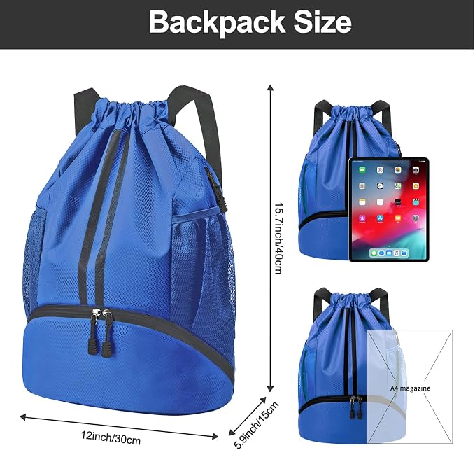 Hoedia Sports Drawstring Backpack - Image 2