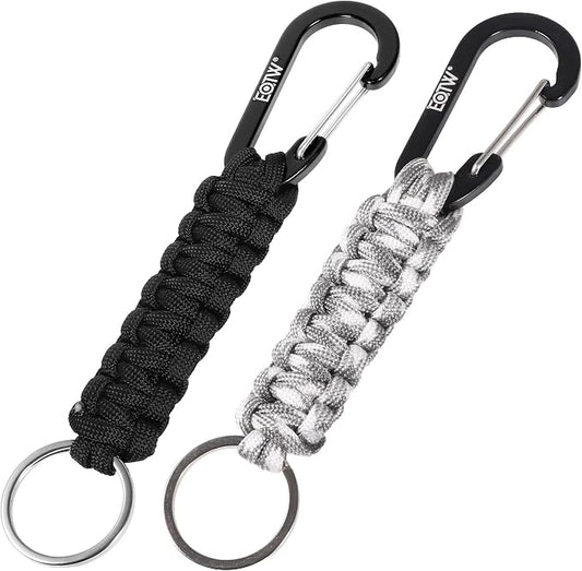 EOTW Paracord Keychain for Men Women Paracord Carabiner Backpack Keychain by EOTW