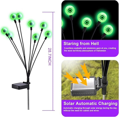 ASMAD Scary Solar Eyeball Lights, Waterproof Swaying Firefly Path Lights - Image 5