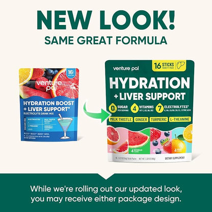 Venture Pal Hydration Packets + Liver Support- Liquid Daily IV Electrolyte - Image 9
