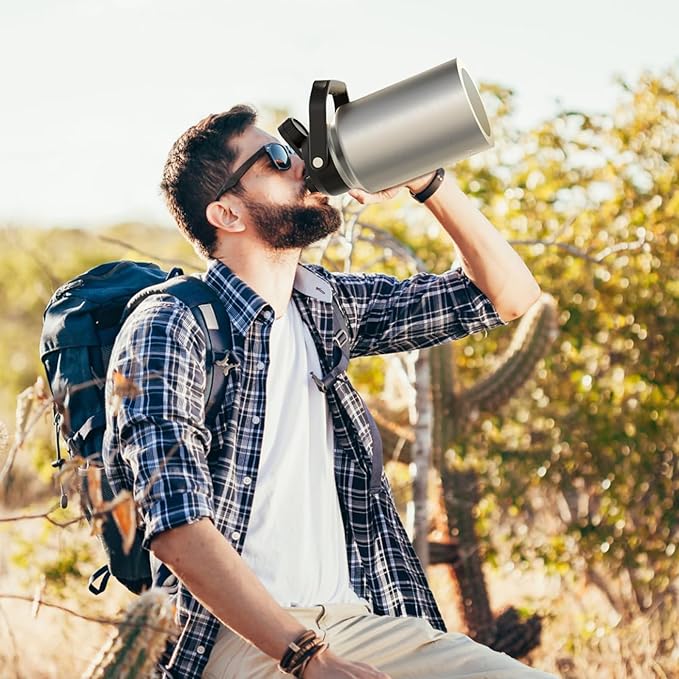 WATERSY Half Gallon Water Bottle Insulated, BPA Free&Leak Proof, 64oz Stainless - Image 7