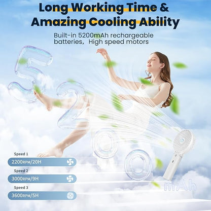 HandFan 5200mAh Portable Handheld Fan - Image 3