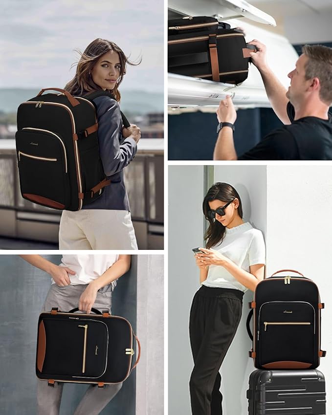 LOVEVOOK 50L Travel Backpack for Women & Men, Airline Approved Carry On Luggage - Image 6