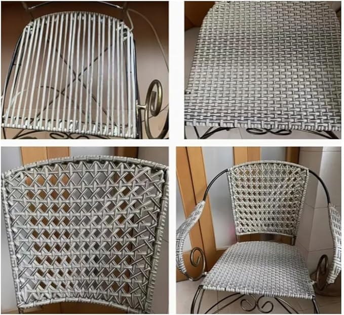 Gradient Grey Rattan Weaving Material - Image 5