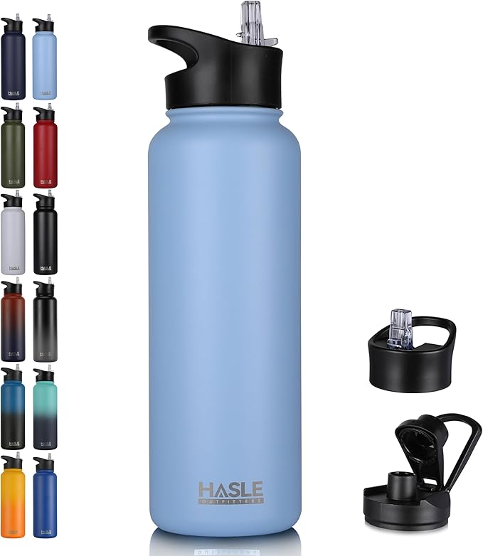 HASLE OUTFITTERS 40oz Stainless Steel Water Bottle, Vacuum Insulated Double by HASLEOUTFITTERS