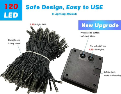 OZS 6 Pack 480LED Solar String Lights - Image 7