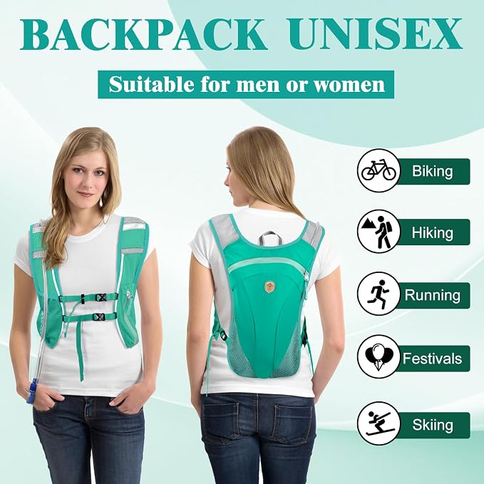 Hydration Backpack with 2L Water Bladder Bag, Lightweight and Breathable - Image 7