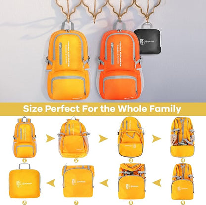 ZOMAKE Lightweight Packable Backpack - 35L Light Foldable Hiking Backpacks - Image 6