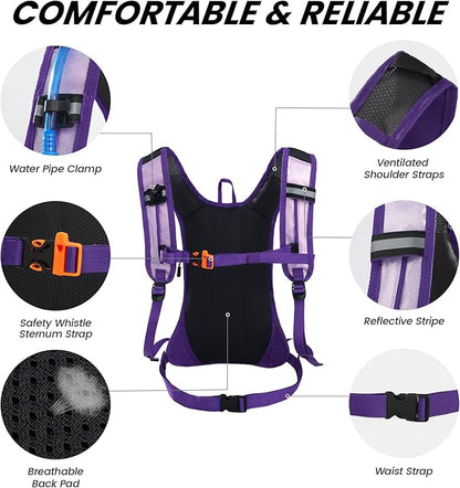 Nepest Hydration Pack Backpack for Women & Men, Lightweight Water Backpack - Image 4