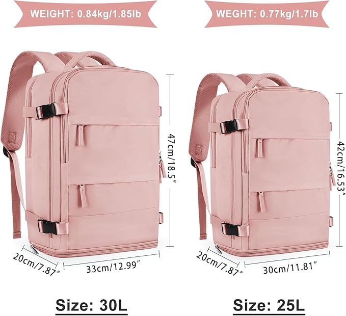 coowoz Large Travel Backpack For Women Men, Carry On Backpack Flight Approved - Image 3