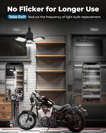 toberich LED Garage Light Bulb, 8000LM Shop Lights - Image 4