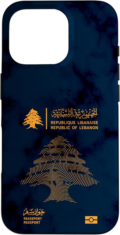 Lebanon, Lebanon Passport, Lebanon Flag, Lebanon map. Case by Unknown
