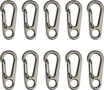 SWATOM Small Mini Carabiner Clip Tiny Spring Snap Hook Keychains Micro by SWATOM