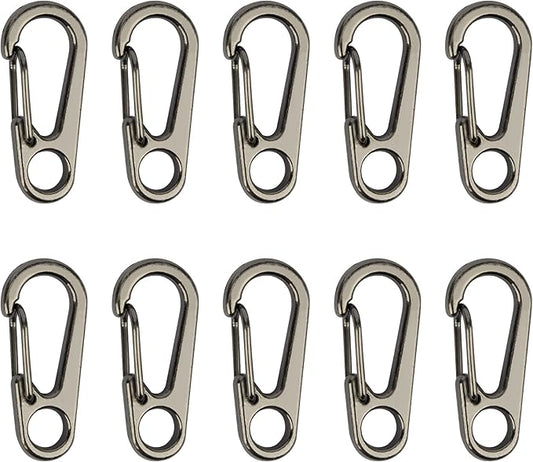 SWATOM Small Mini Carabiner Clip Tiny Spring Snap Hook Keychains Micro by SWATOM