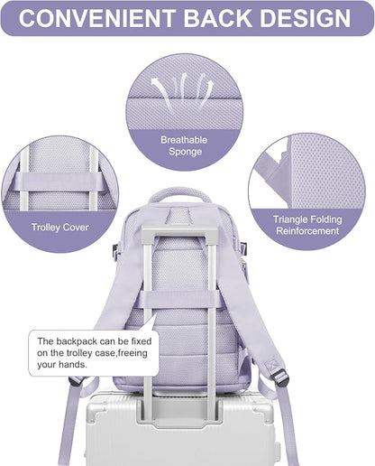 WONHOX Large Travel Backpack Carry on Flight Approved Laptop Work Business - Image 5