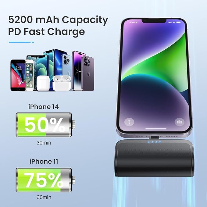 Mini Portable Charger Power Bank - Image 3