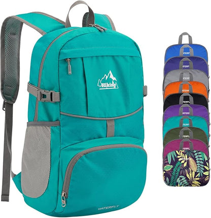WATERFLY Hiking Packable Daypack Backpack: 25L Ultra Lightweight Day Pack by Waterfly