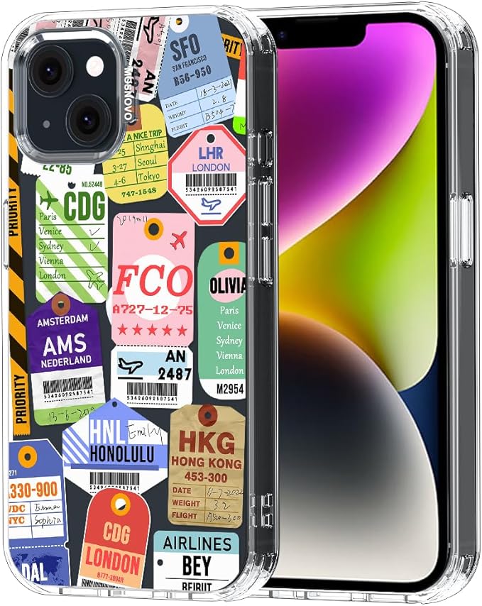 MOSNOVO for iPhone 13/14 Case | Military Grade 6.6ft Drop Tested | Clear by Mosnovo