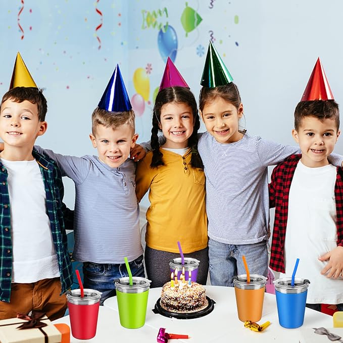 Kids Cups with Lids and Straws, 12oz Kids Tumblers with Straws and Lids Spill - Image 8