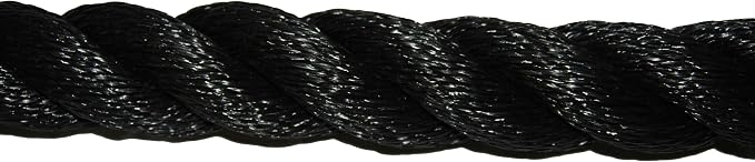 T.W Evans Cordage Co. 1064-50 1-1/2-Inch x 50-Feet Black Poly Training Rope - Image 2