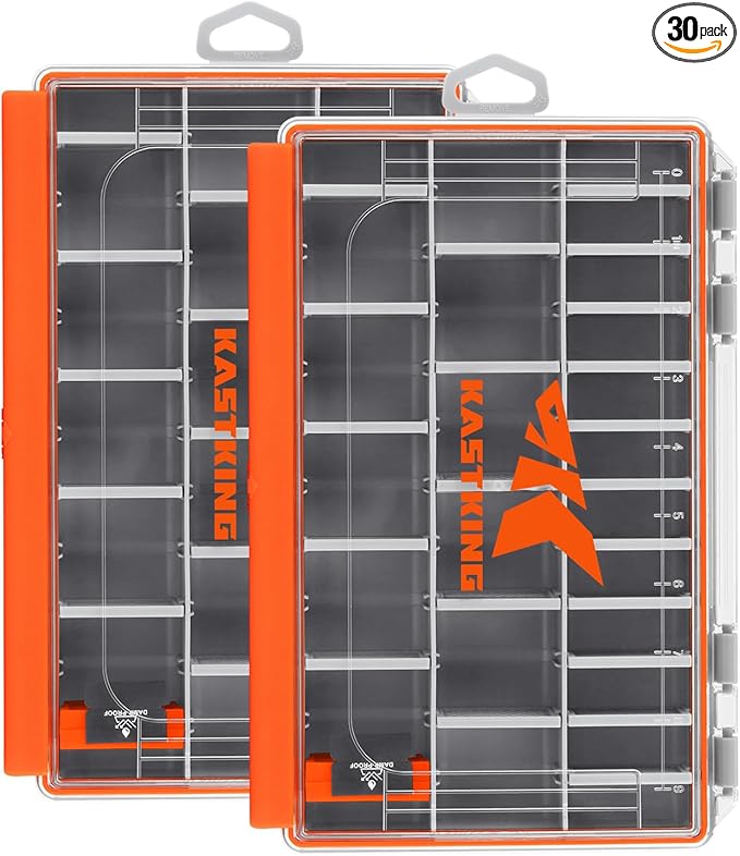 KastKing HyperSeal Waterproof Tackle Box, 3600 and 3700 Tackle Trays, Fishing by KastKing
