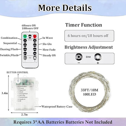 4-Pack Fairy Lights Battery Operated - Image 7