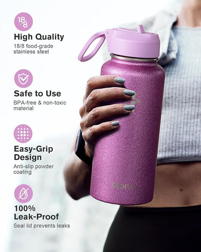 Coolflask Water Bottle 32 oz Insulated - Image 3