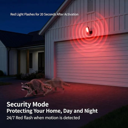 TANBABY 12000mAh Wireless Motion Sensor Outdoor Lights, Rechargeable Battery - Image 4