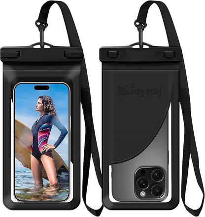 Waterproof Phone Pouch, with Interior Card Pocket, Large Waterproof Phone Case by Vsagier