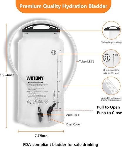 wotony Hydration Backpack with Water Bladder - Image 4