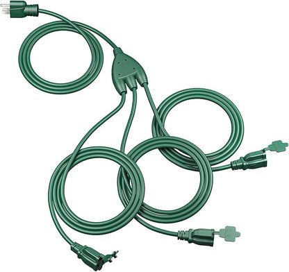 DEWENWILS 13Ft End to End Outdoor Extension Cord Multiple Outlets, Evenly by DEWENWILS