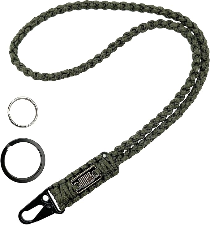 DDOUT Heavy Duty Paracord Lanyard 550 Paracord Braided Keychain - Image 5