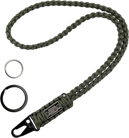 DDOUT Heavy Duty Paracord Lanyard 550 Paracord Braided Keychain - Image 5