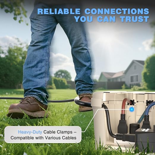 Flemoon Outdoor Electrical Box Waterproof, IP54 Waterproof Extension Cord Cover - Image 8