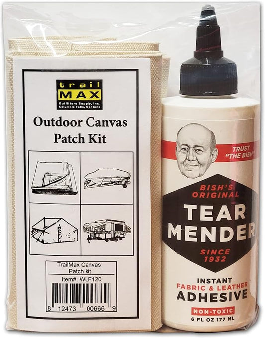TrailMax Outdoor Canvas Patch Kit to Repair Pop-Up Campers, Canvas Tents by TrailMax