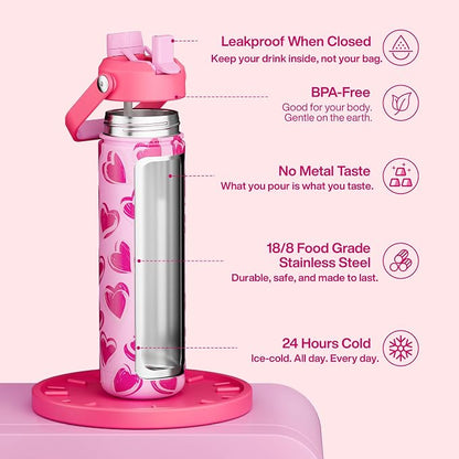 ENCOOL Valentine's Day Insulated Water Bottle - Image 2