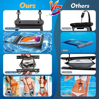 Large Floating Waterproof Phone Pouch, Cell Phone Dry Bag - Image 3