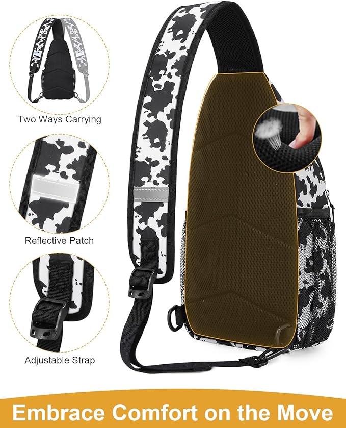 Pritent Crossbody Bags for Women Man Waterproof Sling Bag Backpack Trendy - Image 4